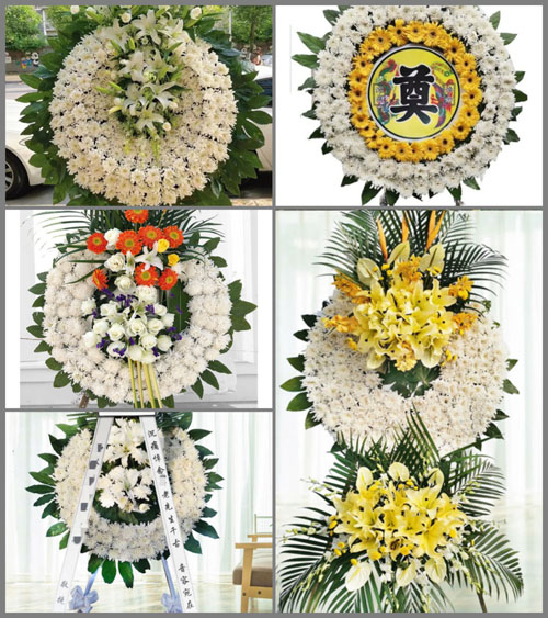 湖北孝感市安陆市烟店镇邓冲村花圈速递
